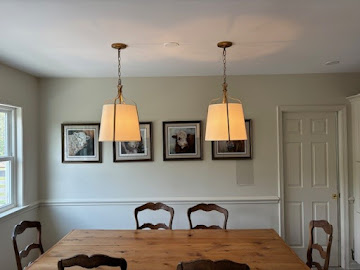 Dining room pendant light installation in Ranson, WV